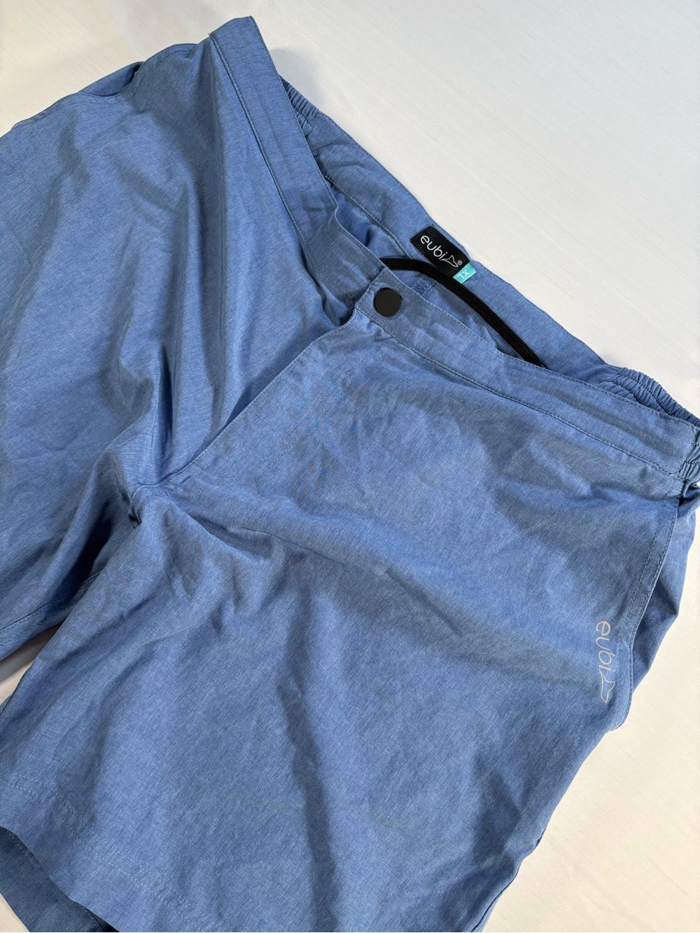 Eubi Mens Size XL Blue All-Day Hybrid Casual Shorts Inseam 8” Stretch